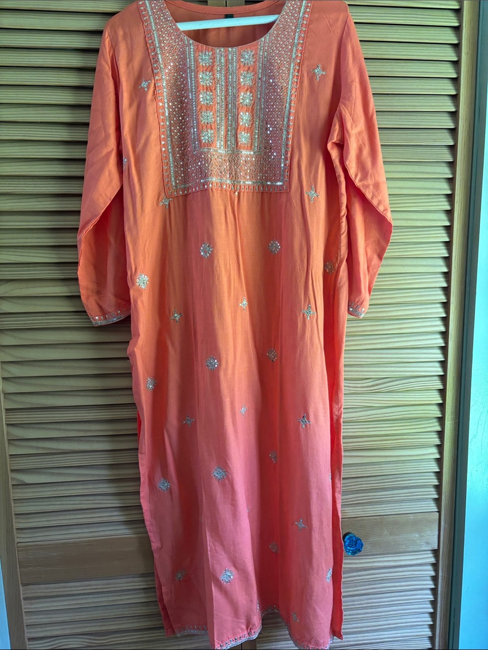 Beaded Embroidered Kurta Dress
